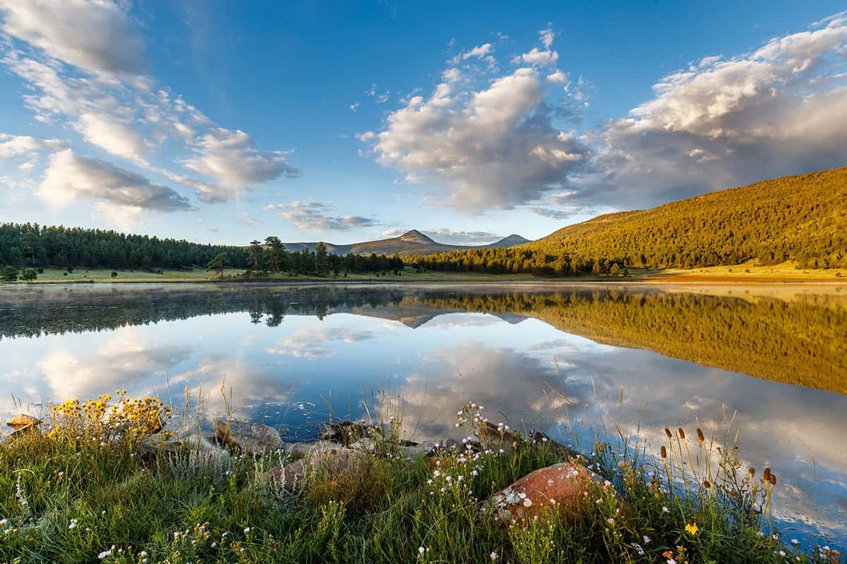 The Vermejo high country at golden hour